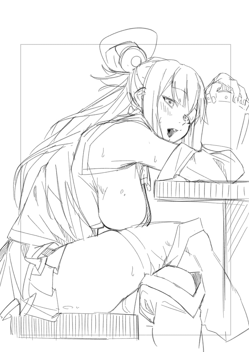 aqua (kono subarashii sekai ni shukufuku wo!) drawn by re:ankh