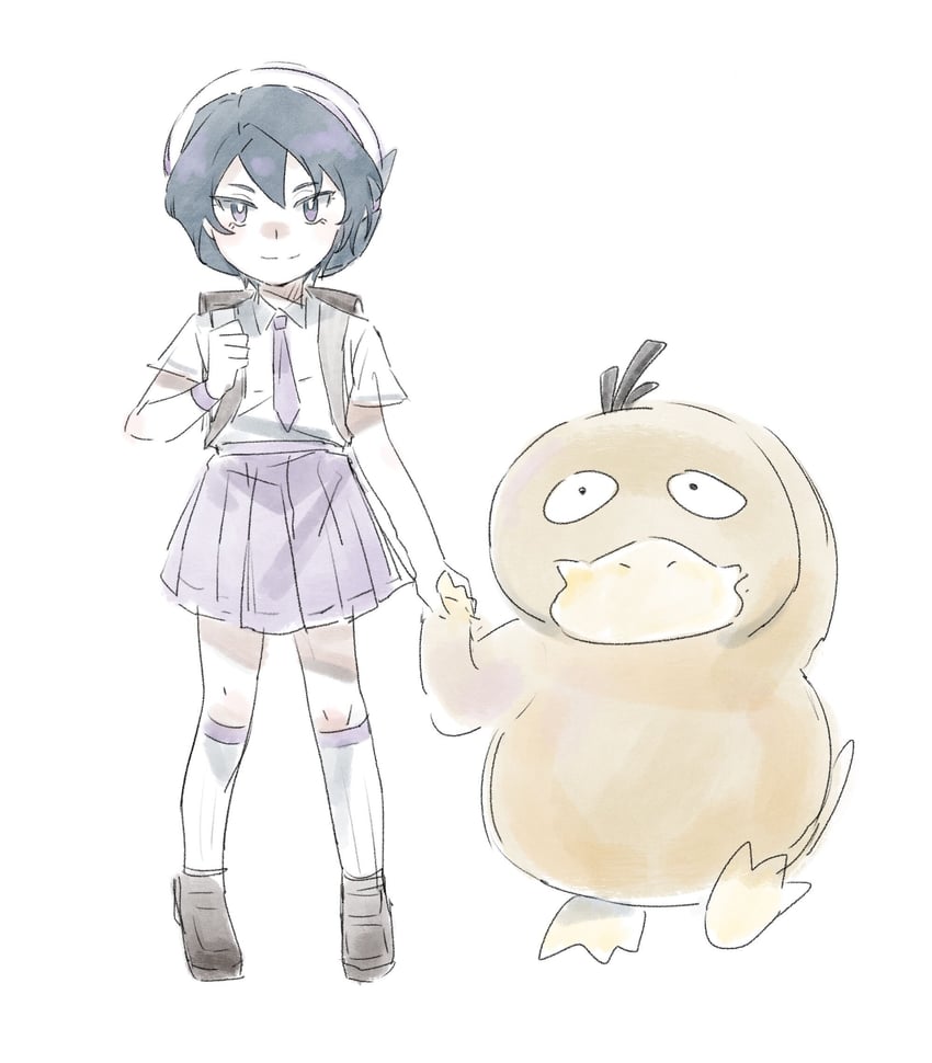 psyduck and onia (pokemon and 1 more) drawn by maxwell_yaochu