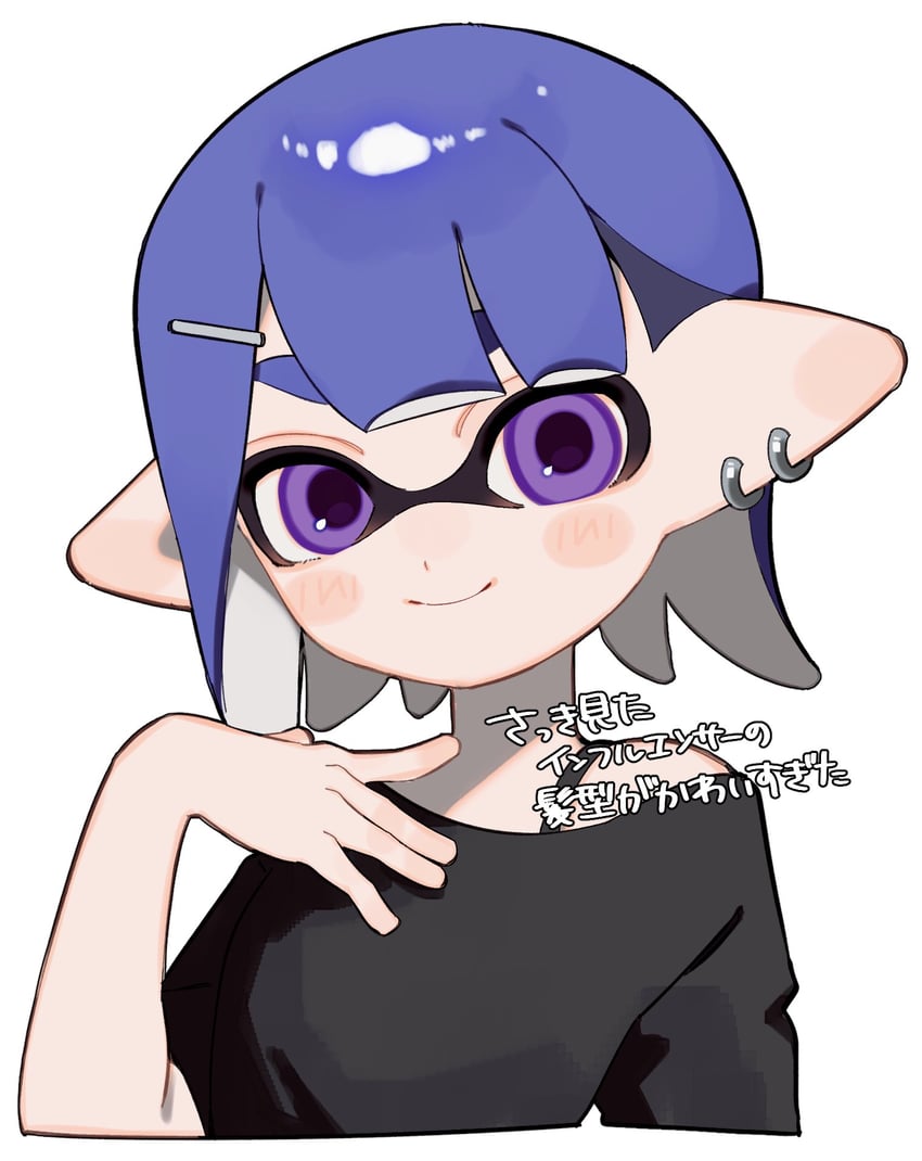 inkling player character and inkling girl (splatoon and 1 more) drawn by sabata_saba