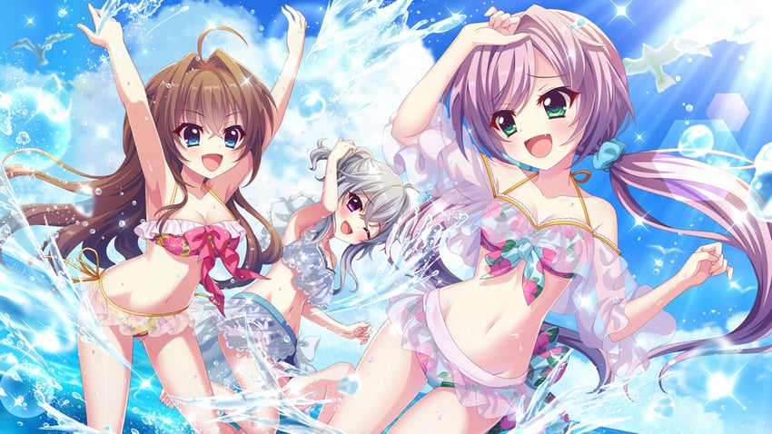 misaki sango, shikimiya aone, and ichijou ruka (re:stage!) drawn by izumi_tsubasu