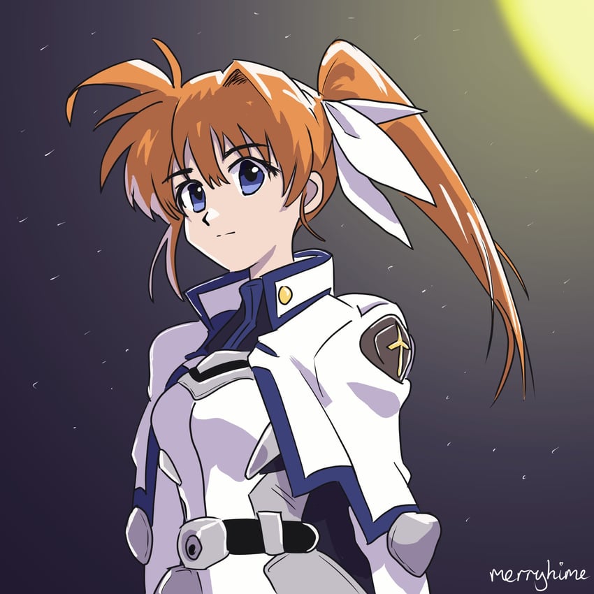takamachi nanoha (lyrical nanoha and 1 more) drawn by merryhime