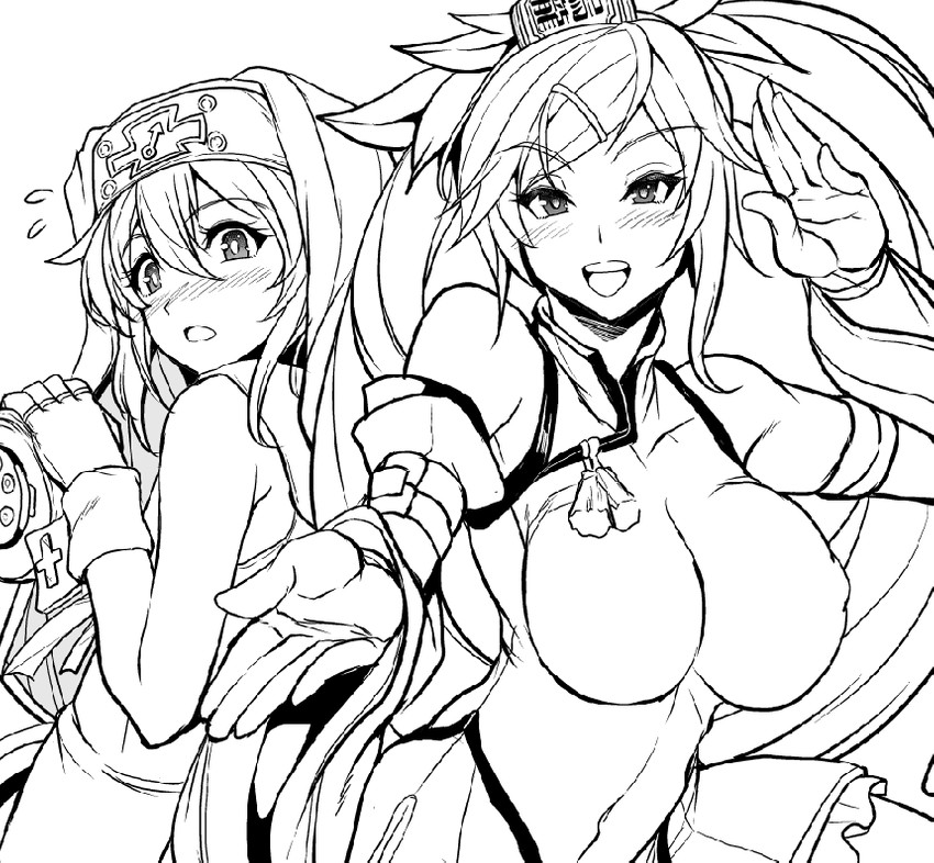 bridget and kuradoberi jam (guilty gear and 1 more) drawn by yasakani_an