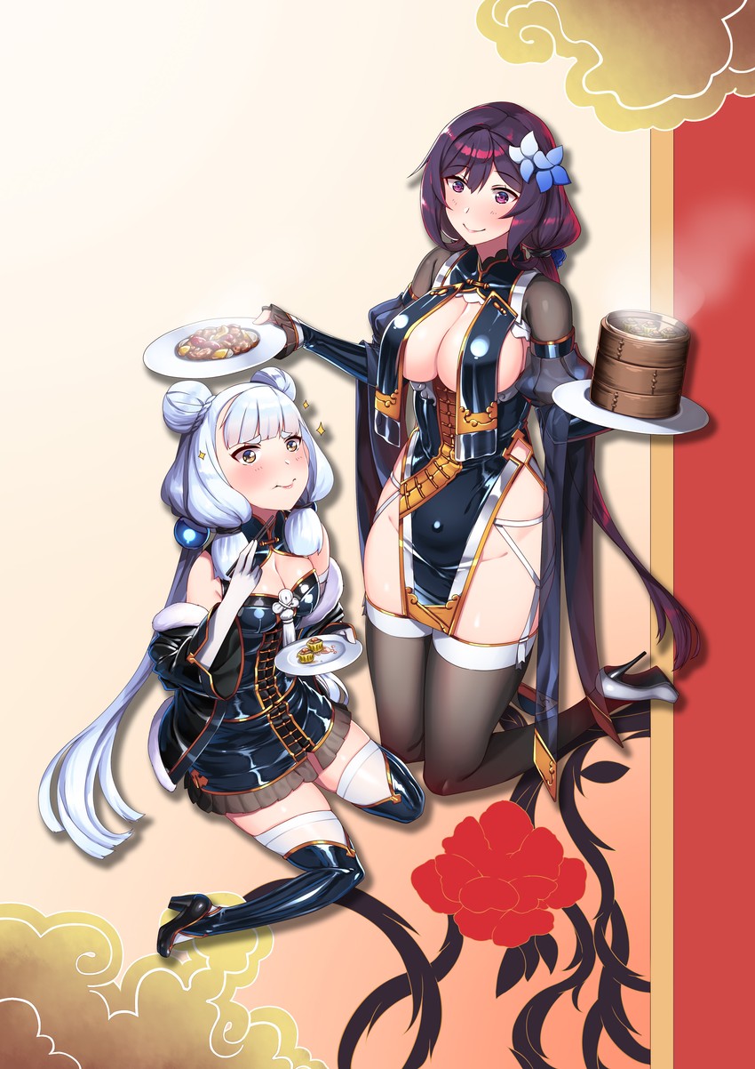 murakumo, female admiral, sirius, and hie (kantai collection and 1 more) drawn by hiememiko