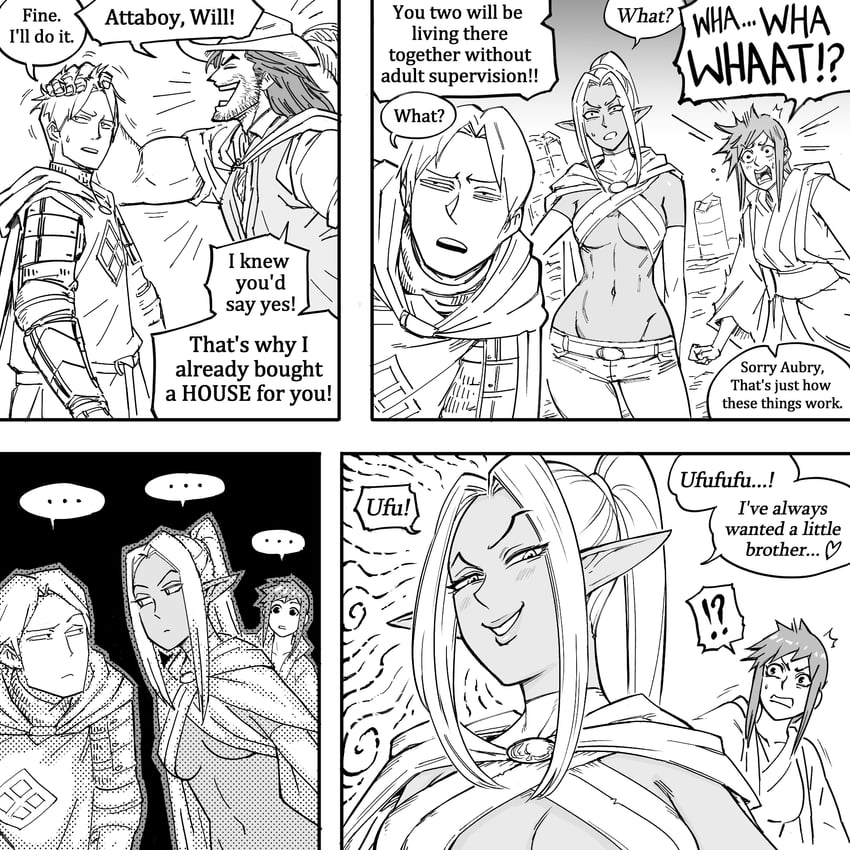 willford diccard, zana, aubry, and chadford diccard (original and 1 more) drawn by bb_(baalbuddy)