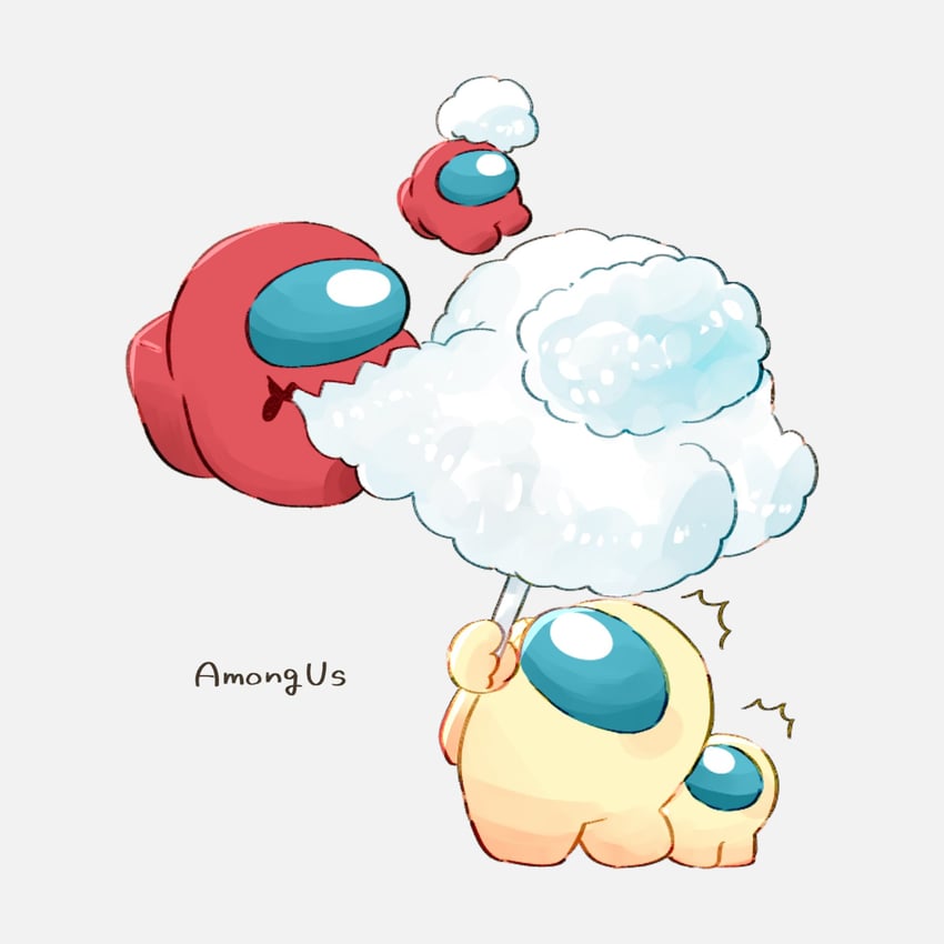 crewmate, red, impostor, mini crewmate, and banana (among us) drawn by tenmiyakiyo
