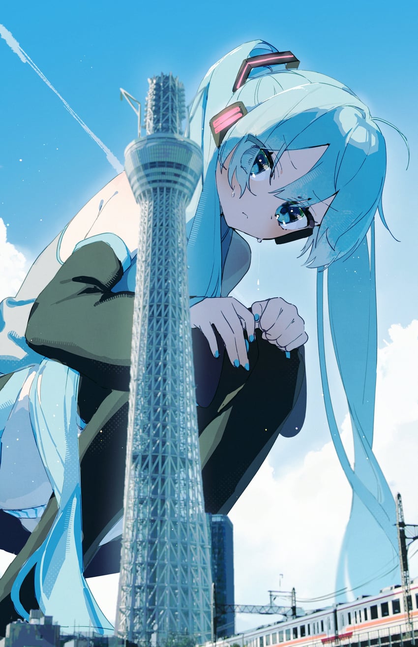 hatsune miku (vocaloid and 1 more) drawn by tsuchinoko_(tutituti0125)
