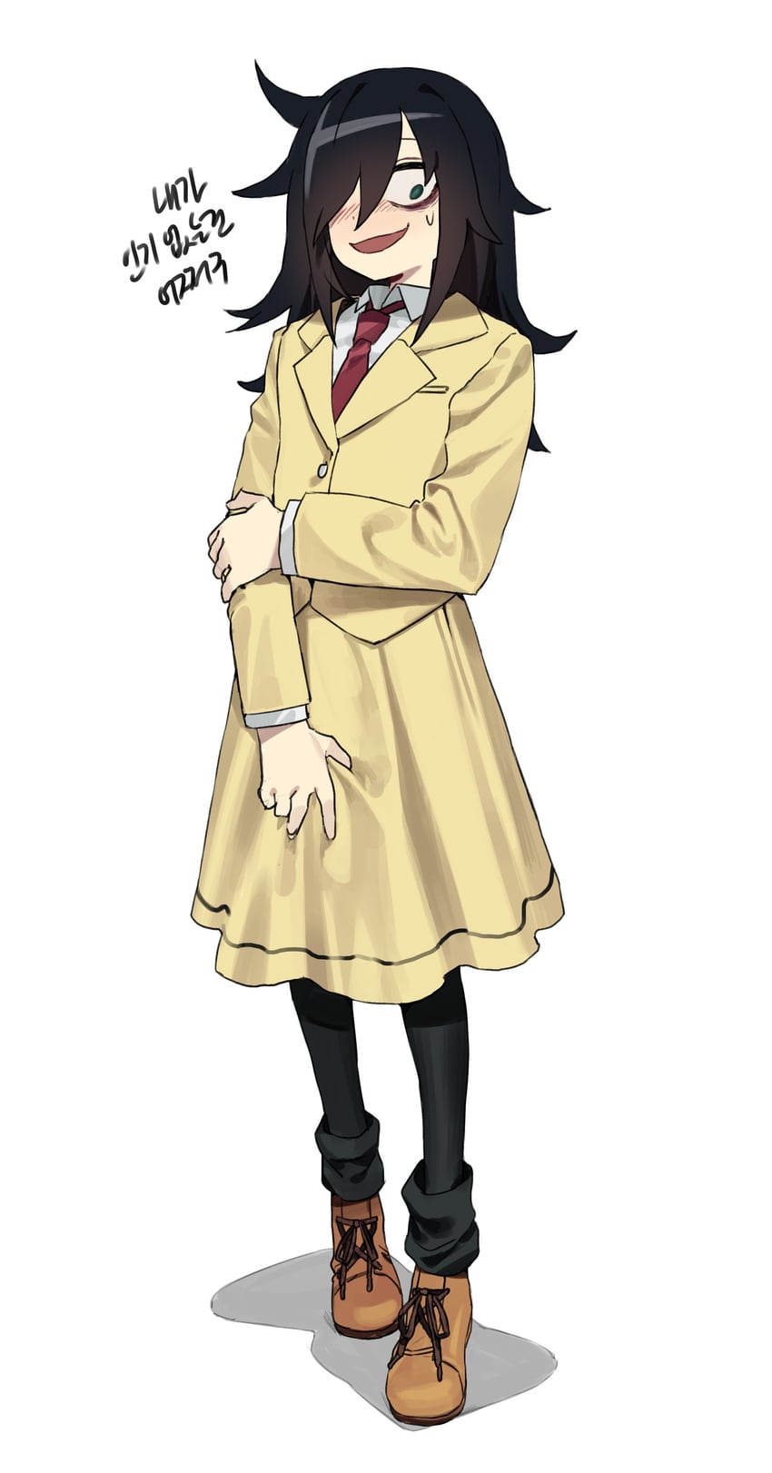 kuroki tomoko (watashi ga motenai no wa dou kangaetemo omaera ga warui!) drawn by p_(pm_611a)