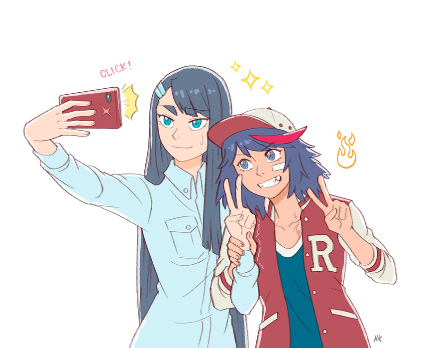 matoi ryuuko and kiryuuin satsuki (kill la kill) drawn by herokick