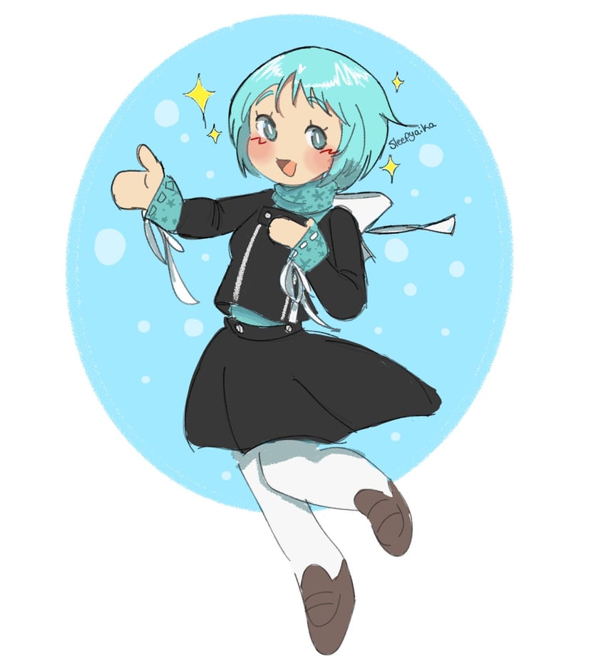 yamagishi fuuka (persona and 1 more) drawn by sleepyaikq