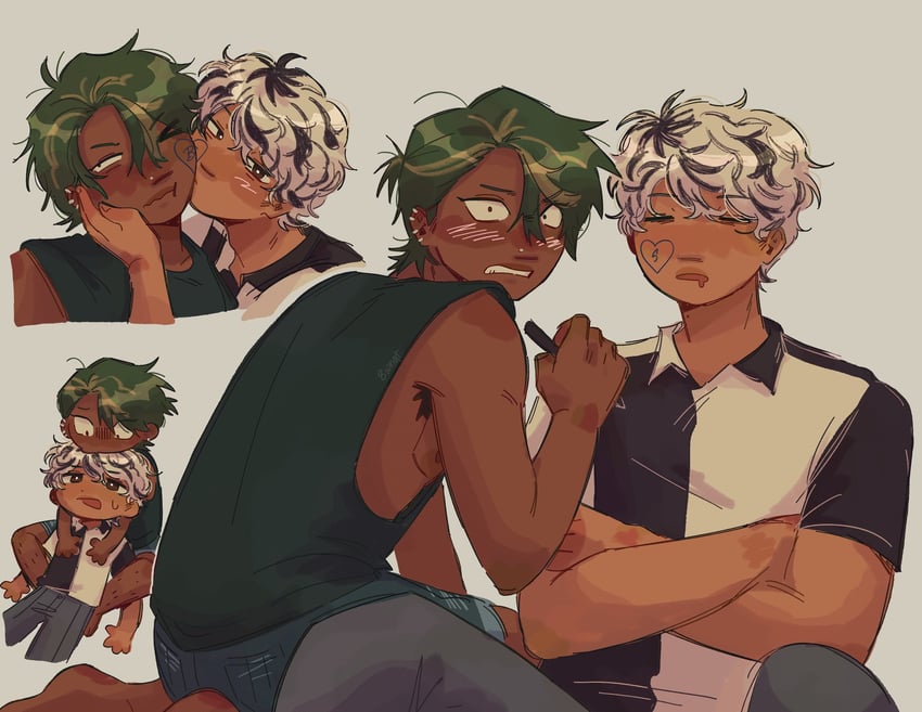 main character and baxter ward (our life and 1 more) drawn by 8wnqt