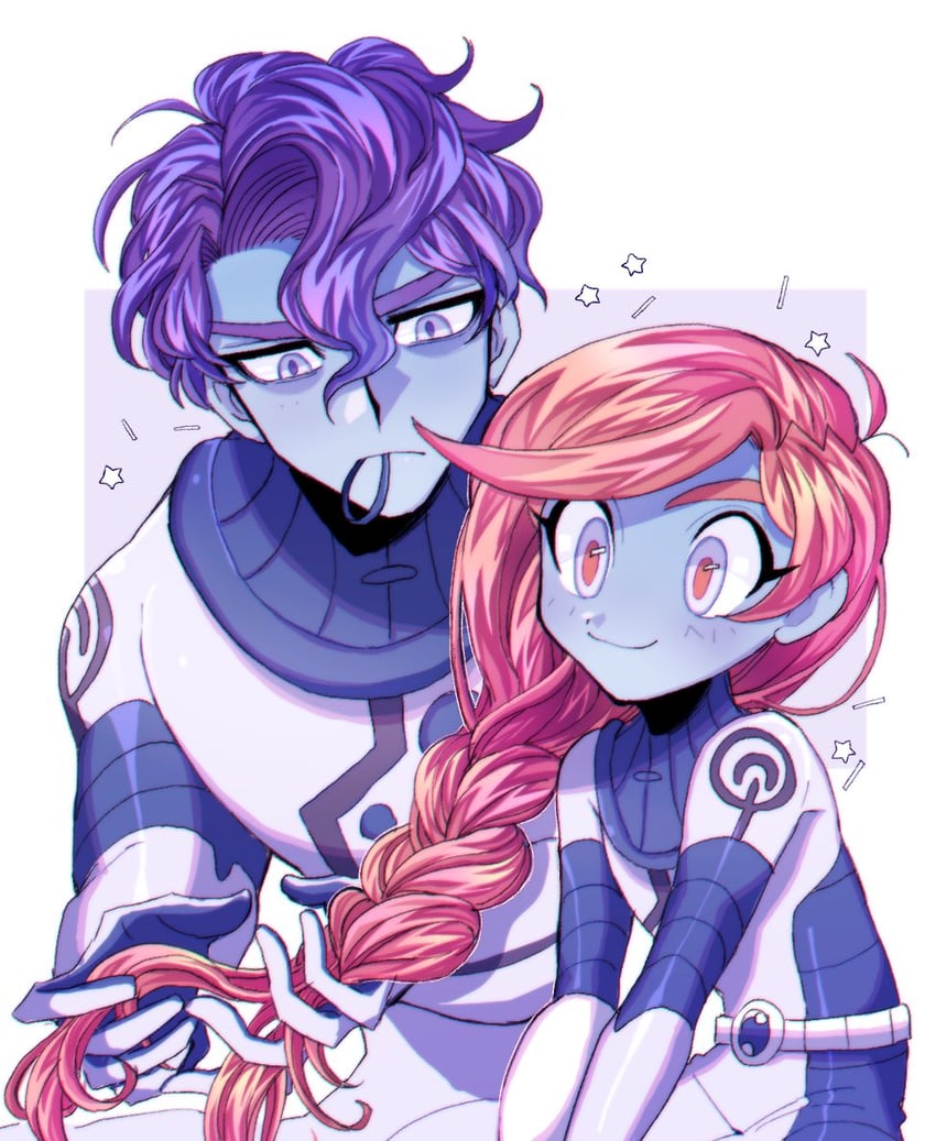 zossie and dulse (pokemon and 1 more) drawn by maguyu_(9x9_81)