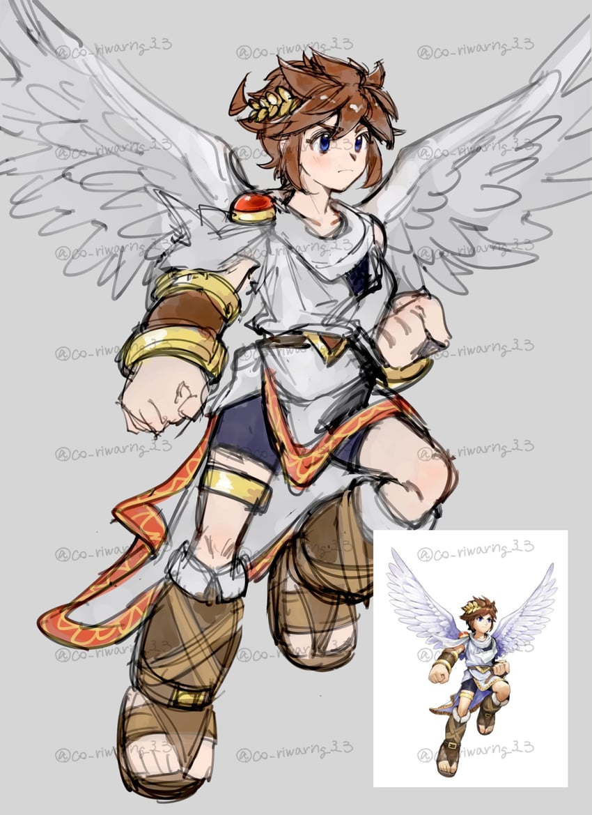 pit (kid icarus and 1 more) drawn by ko_iwari_ngo