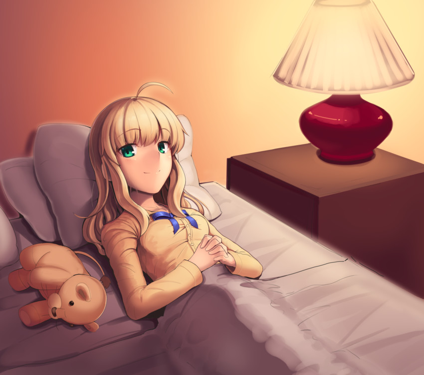 artoria pendragon and saber (fate and 2 more) drawn by boa_(brianoa)