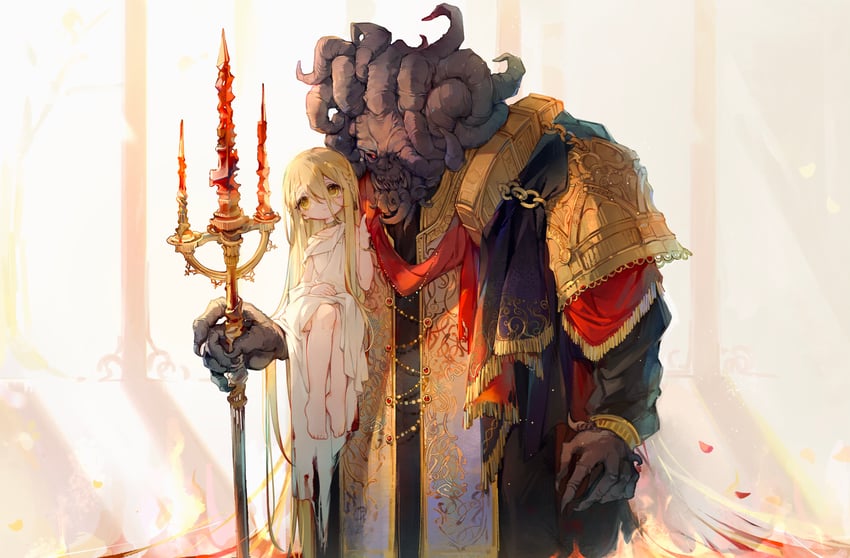 miquella and mohg lord of blood (elden ring) drawn by uchuunin