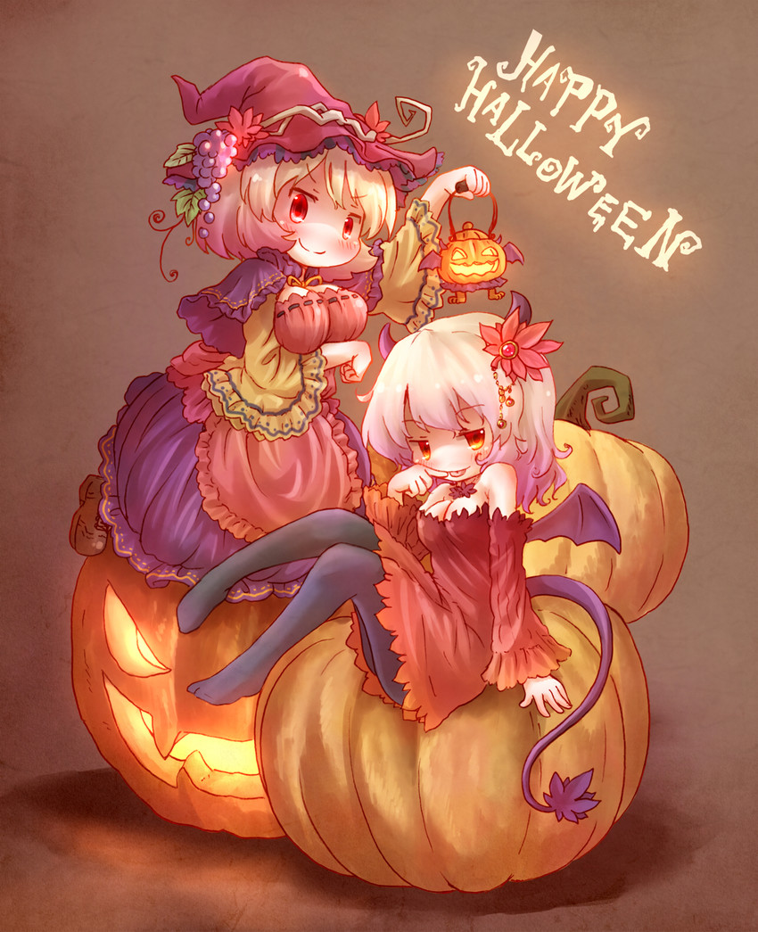 aki minoriko and aki shizuha (touhou) drawn by arinu