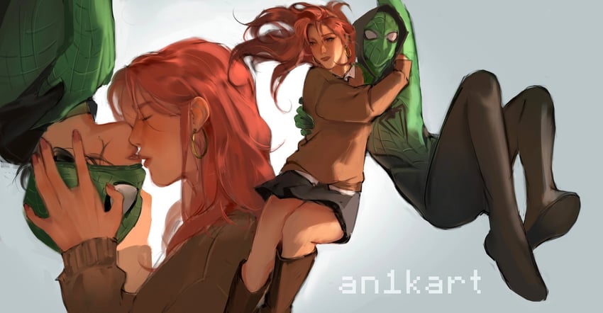 koga mitsuki and oosawa aya (marvel and 2 more) drawn by an1kart