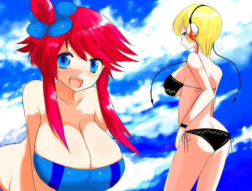 skyla and elesa (pokemon and 1 more) drawn by han_(jackpot)