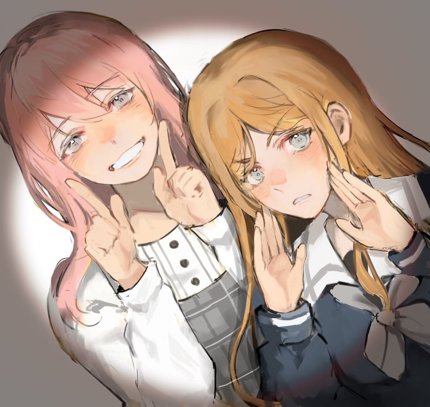 chihaya anon and nagasaki soyo (bang dream! and 1 more) drawn by cobayya