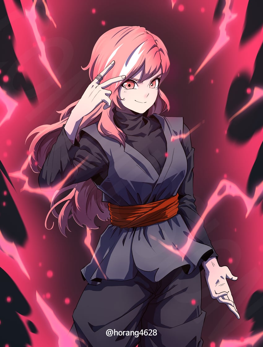 neopolitan and goku black (dragon ball and 2 more) drawn by horang4628