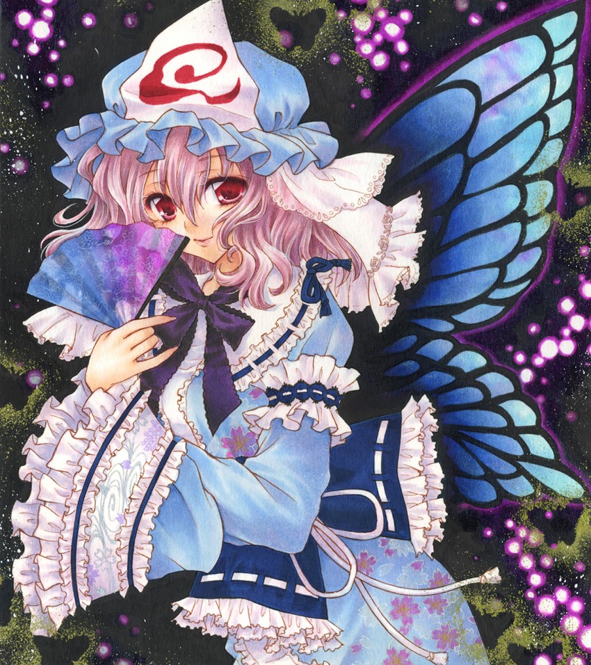 saigyouji yuyuko (touhou) drawn by aoi_yuuka_(ao_no_kokoro)