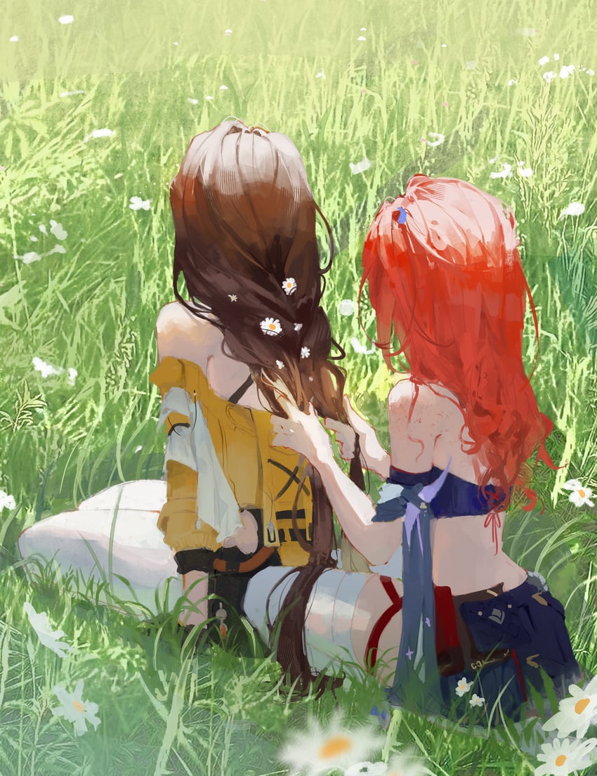 senadina and female dreamseeker (honkai and 1 more) drawn by htt_(user_phhn3327)