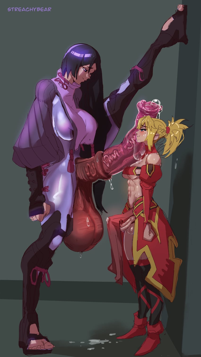 mordred and minamoto no raikou (fate and 1 more) drawn by streachybear