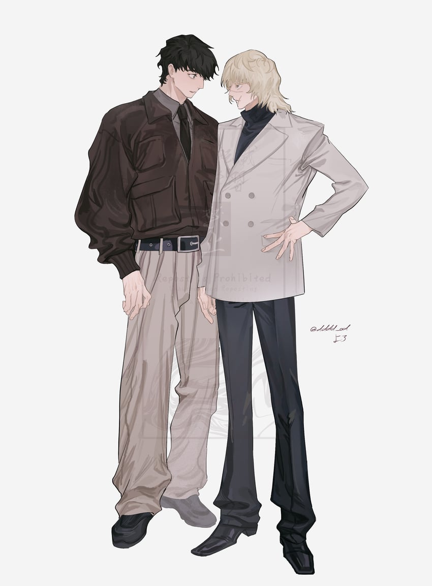 badeni and oczy (chi.: chikyuu no undou ni tsuite) drawn by yoro_(dddd_od)
