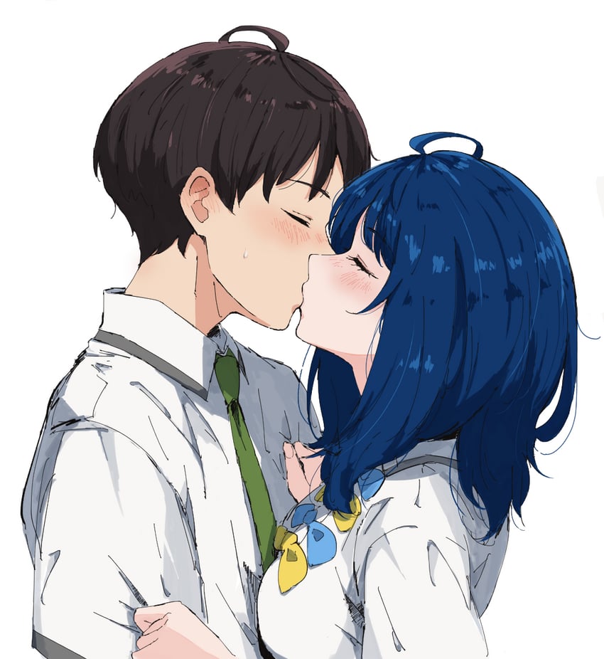 yanami anna and nukumizu kazuhiko (make heroine ga oo sugiru!) drawn by pdbgat