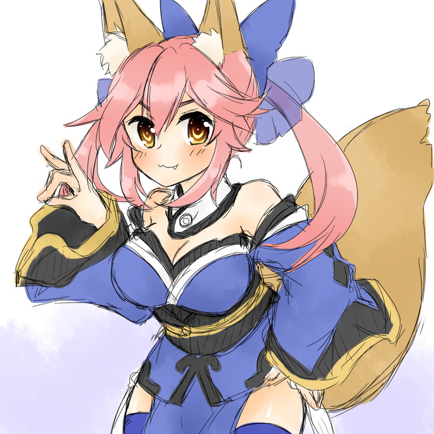 tamamo and tamamo no mae (fate and 1 more) drawn by hekikuu_(kanaderuyume)