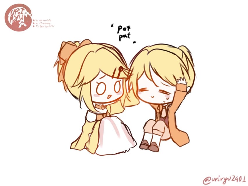 kagamine rin and kagamine len (vocaloid and 1 more) drawn by ur1ryu