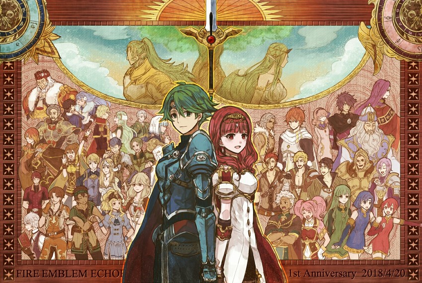 celica, palla, catria, alm, delthea, and 35 more (fire emblem and 2 more) drawn by mena_(suzunoki)