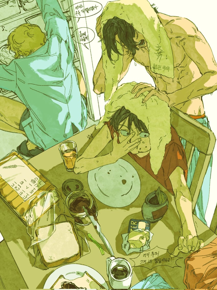 monkey d. luffy, portgas d. ace, and sabo (one piece) drawn by leaff00