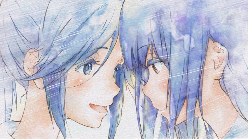 yoroizuka mizore and kasaki nozomi (hibike! euphonium and 1 more) drawn by hoshi_hara75