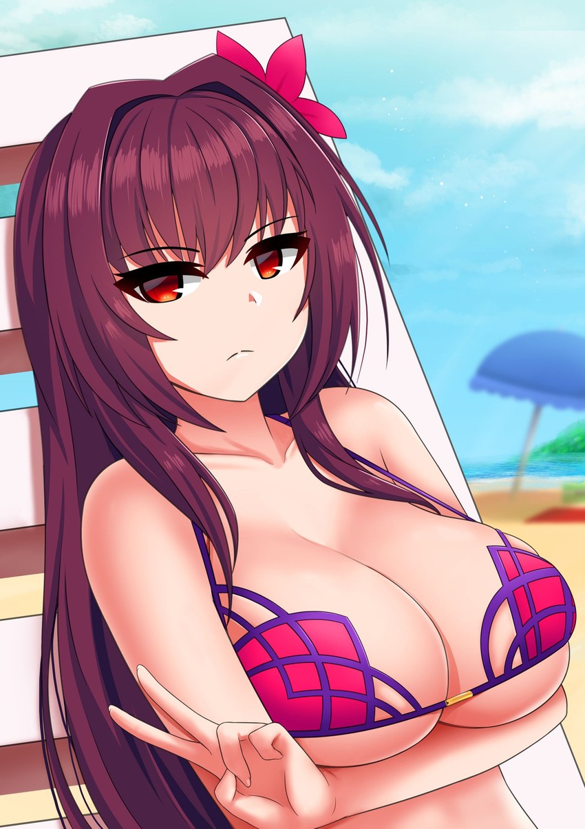 scathach (fate and 1 more) drawn by the_only_shoe
