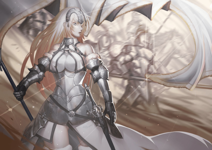 jeanne d'arc (fate and 1 more) drawn by tollrin-senpai