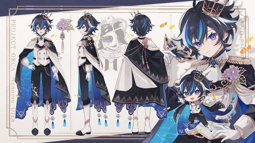 nanotsu orca (indie virtual youtuber) drawn by namiki_itsuki