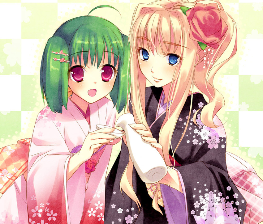 sheryl nome and ranka lee (macross and 1 more) drawn by toranosuke