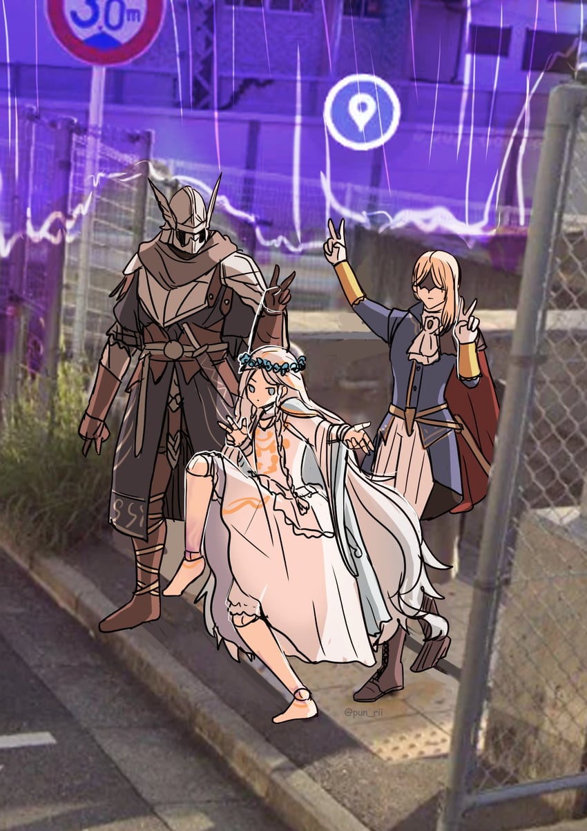 revenant, wylder, and duchess (elden ring and 1 more) drawn by pun-rii