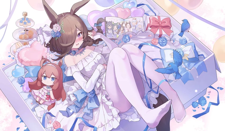 gold ship, mejiro mcqueen, silence suzuka, special week, mihono bourbon, and 3 more (umamusume) drawn by mola_mola