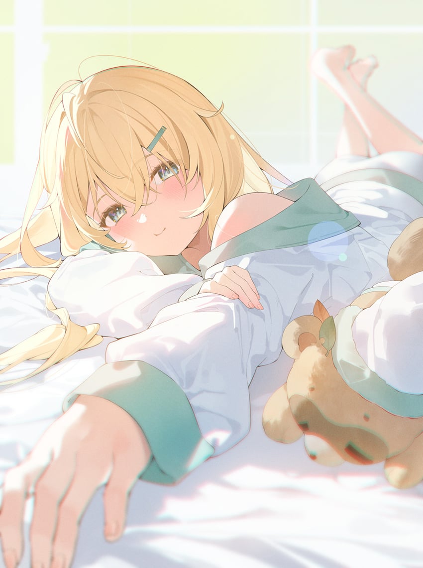 kazama iroha and pokobee (hololive) drawn by hana_mori