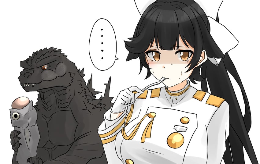 takao and godzilla (azur lane and 2 more) drawn by ibuki_(tulta_icon)
