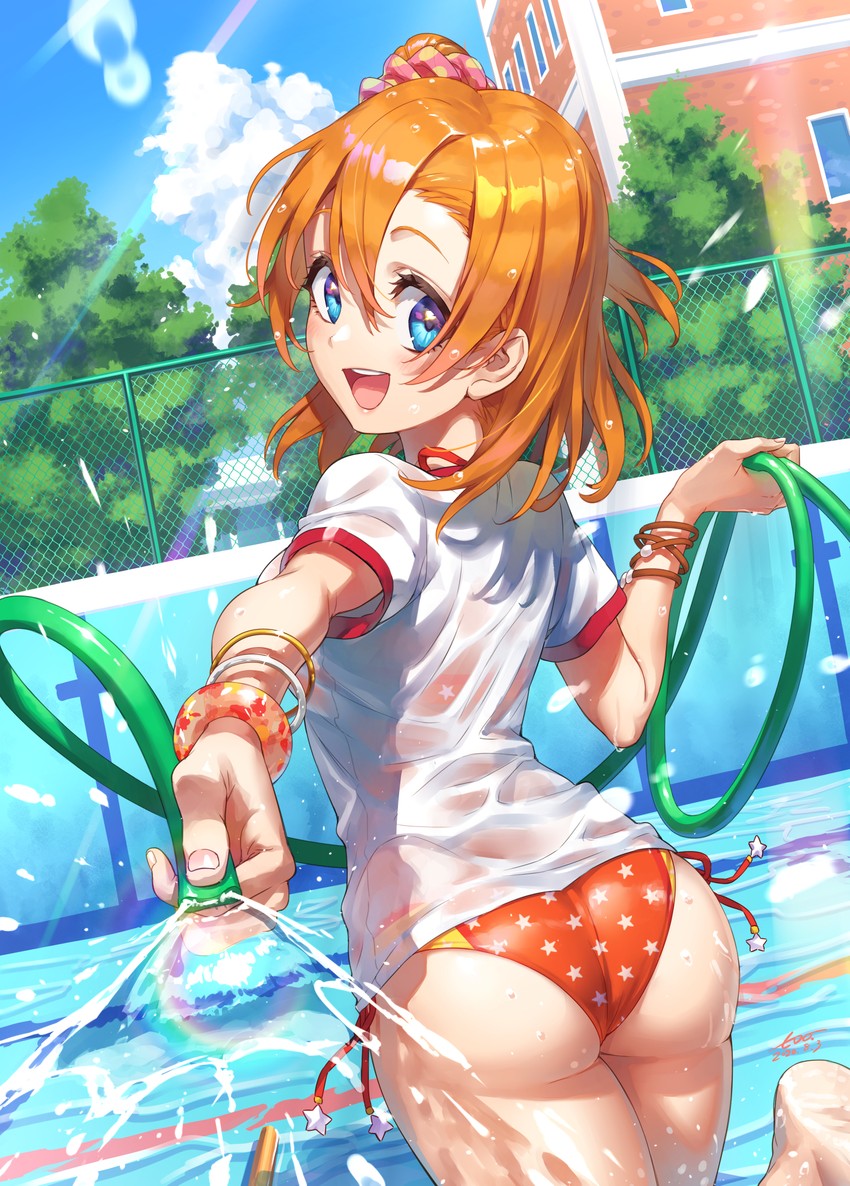 kosaka honoka (love live! and 1 more) drawn by wedo