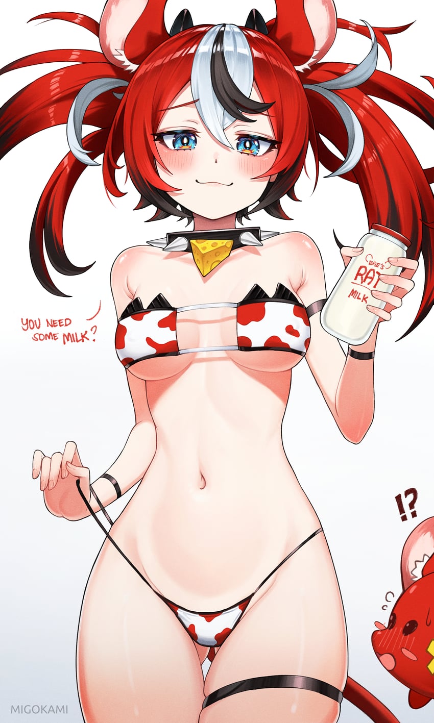 hakos baelz and brat (hololive and 1 more) drawn by migokami