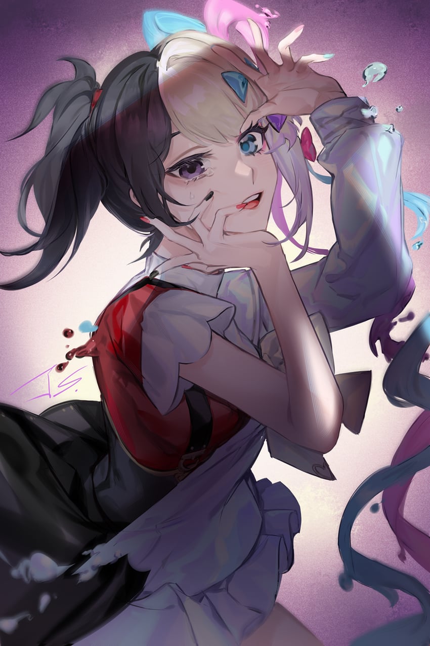chouzetsusaikawa tenshi-chan and ame-chan (needy girl overdose) drawn by jpdjs