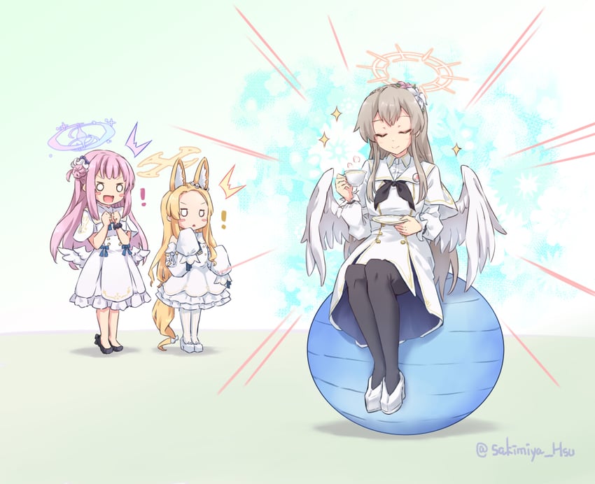 mika, seia, and nagisa (blue archive) drawn by sakimiya_(inschool)