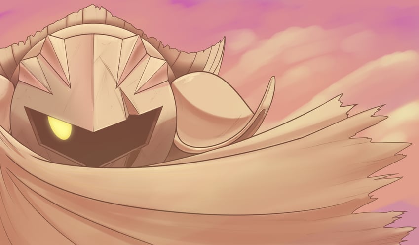 dark meta knight (kirby and 1 more) drawn by sol-lar-bink