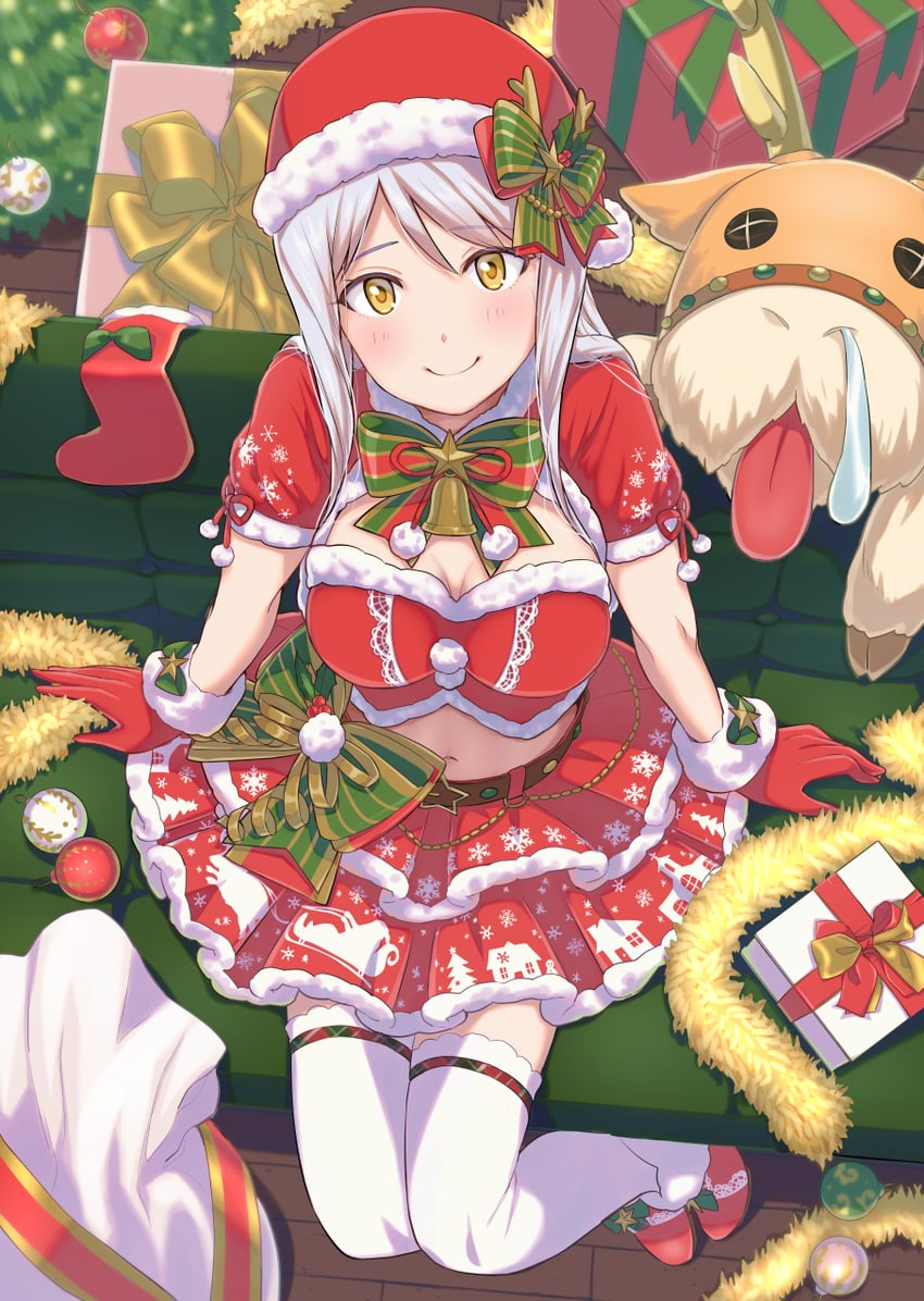 eve santaclaus and blitzen (idolmaster and 2 more) drawn by nonono_(1399900)