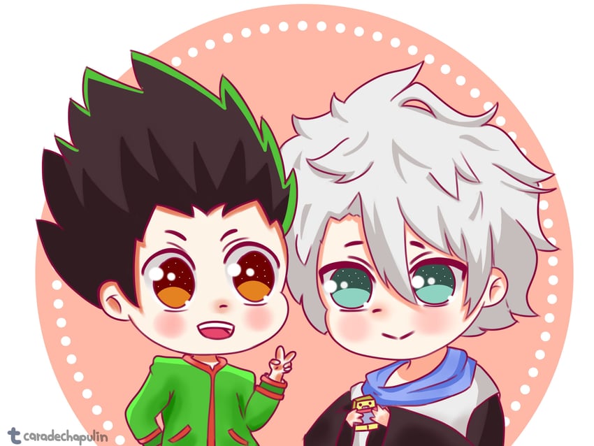 gon freecss and sogo masashi (hunter x hunter) drawn by caradechapulin