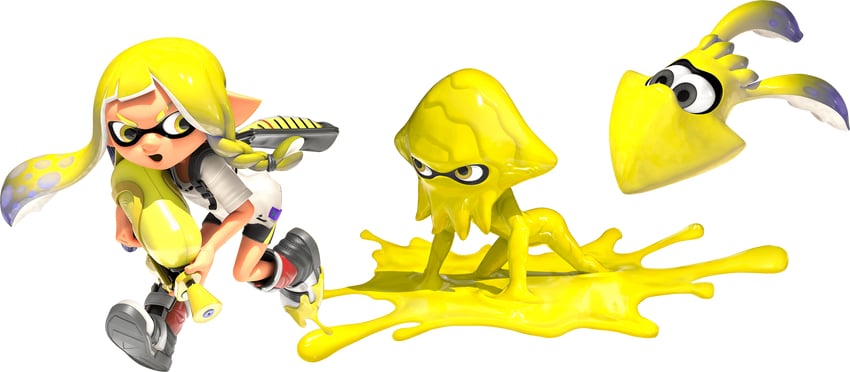 inkling player character, inkling girl, and veronika (splatoon and 1 more)