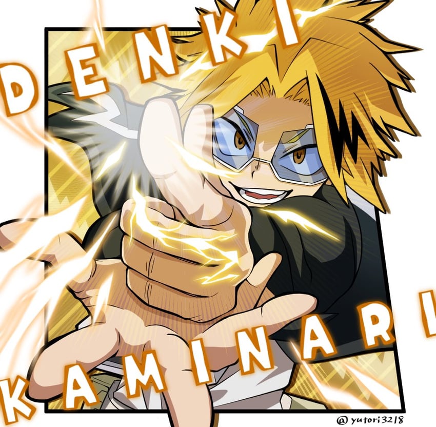 kaminari denki (boku no hero academia) drawn by yutori3218
